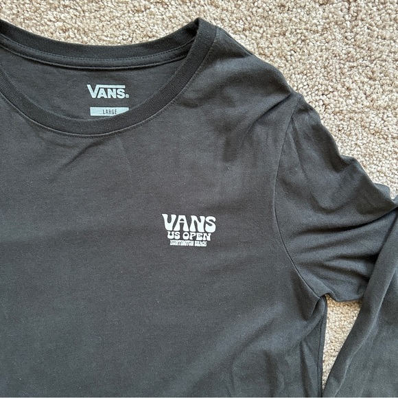 Vans RARE US Open of Surfing Huntington Beach Black Long Sleeve Tee Size Large - Picture 5 of 10